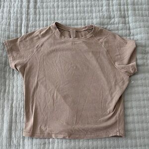 SKIMS Light Brown Short Sleeve Top size S